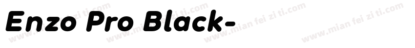 Enzo Pro Black字体转换